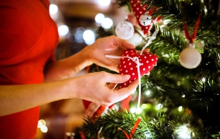 illuminated Christmas tree