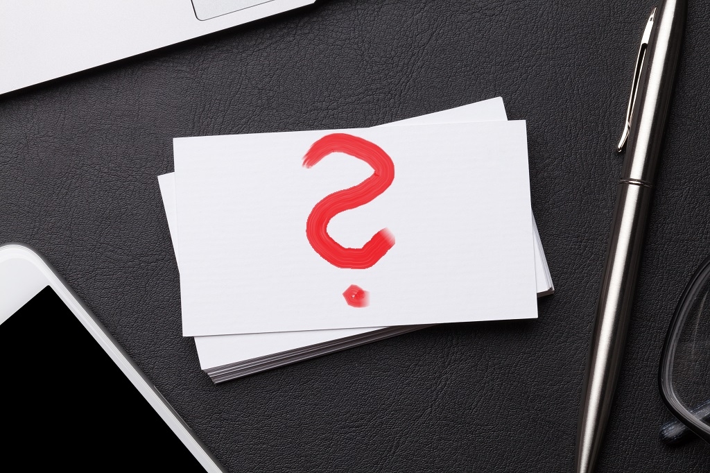 Blank business cards